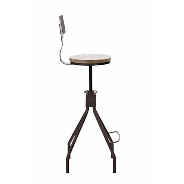 -CLP-Set av 2 barstolar Elko i metall-Array brons