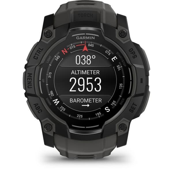 Smartklocka - GARMIN - Instinct 3 - 1,3" - 50 mm - Amoled - Svart/grå svart och grått
