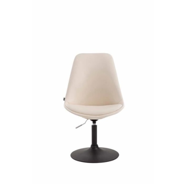 Matsalsstol - CLP - Maverick - Imiterat läder - Bekväm - Modern design Gräddsvart