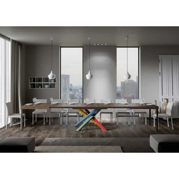Utdragbart bord - Volantis - Valnöt - 90x160/420 cm - Ram 4/B Valnöt