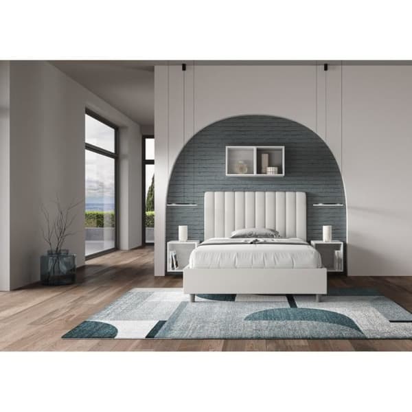 Dubbel förvaringssäng - Agueda - 140x210 - vit - lyftbotten Vit