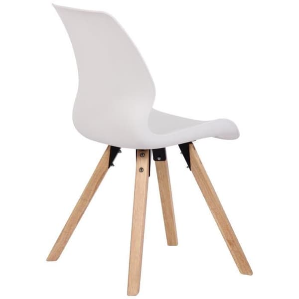 -CLP-Set med 2 matstolar Luna-Array Vit