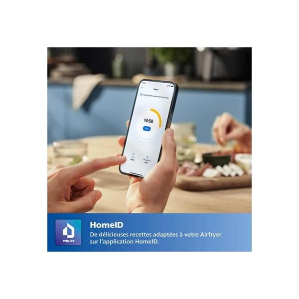 Philips Serie 3000 Luftfritös med dubbel korg vit (NA353/10) Vit