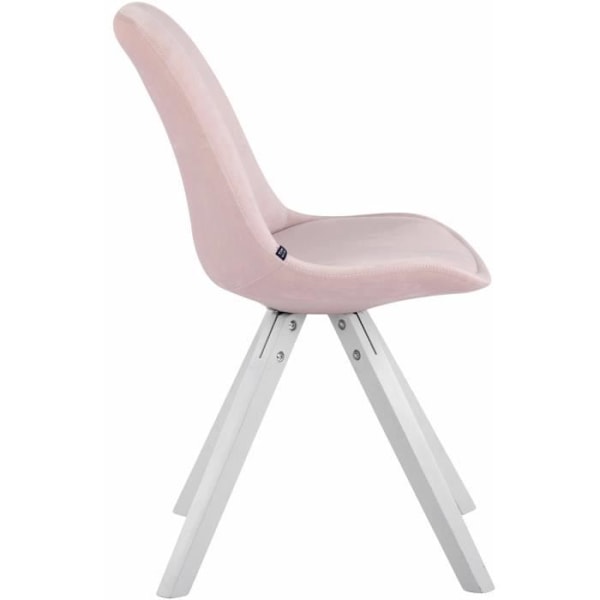 Stol - CLP - Toulouse - Klädd i sammet - Skandinavisk stil - Ergonomisk - Rosa Rosa