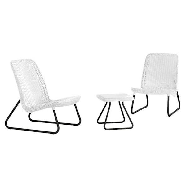 Keter Trädgårdsmöbler 3 st Rio White 218155 405985
