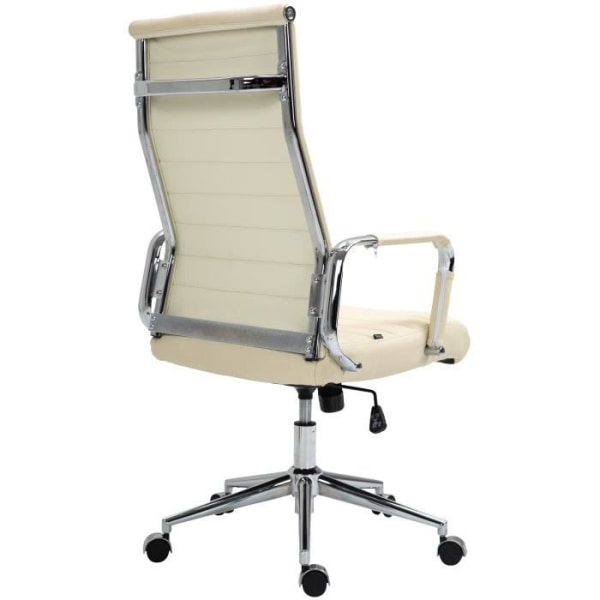 Kontorsfåtölj - CLP - Kolumbus - Äkta läder - Beige - Modernt - Design