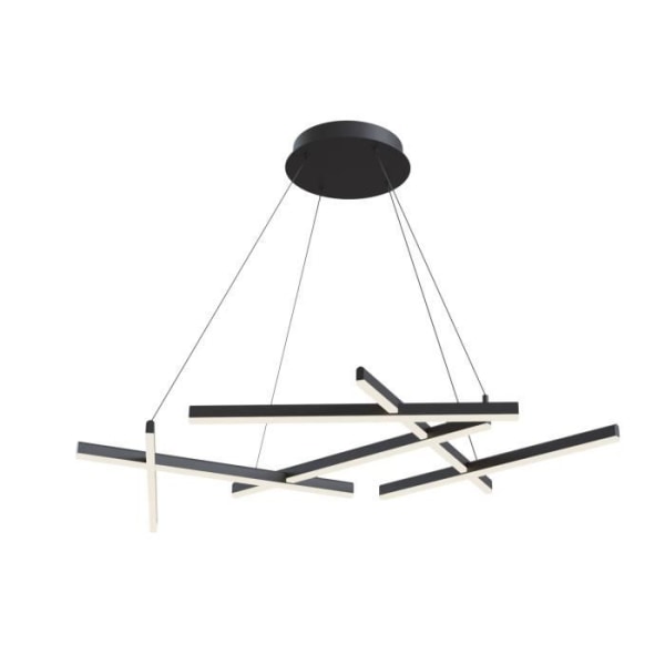 Svart LED pendellampa - Maytoni - Modern - Höjd 120cm Bredd 101cm Svart