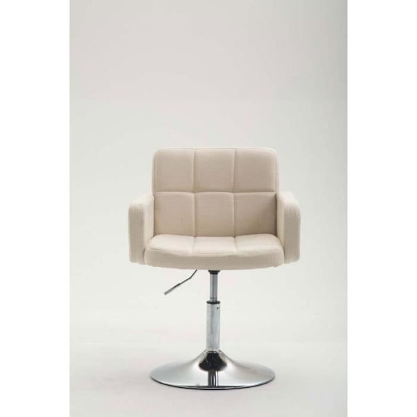 Loungefåtölj - Los Angeles - Kräm - Tyget 100% polyester - Modernt design - 1 plats Grädde