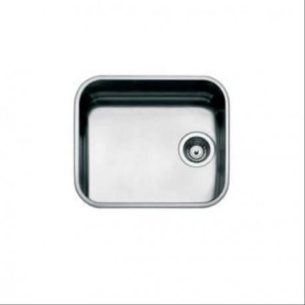 60 cm diskbänk i rostfritt stål - SMEG - UM45 - Rektangulär - Inbyggd - 1 skål - Vändbar - Manuell