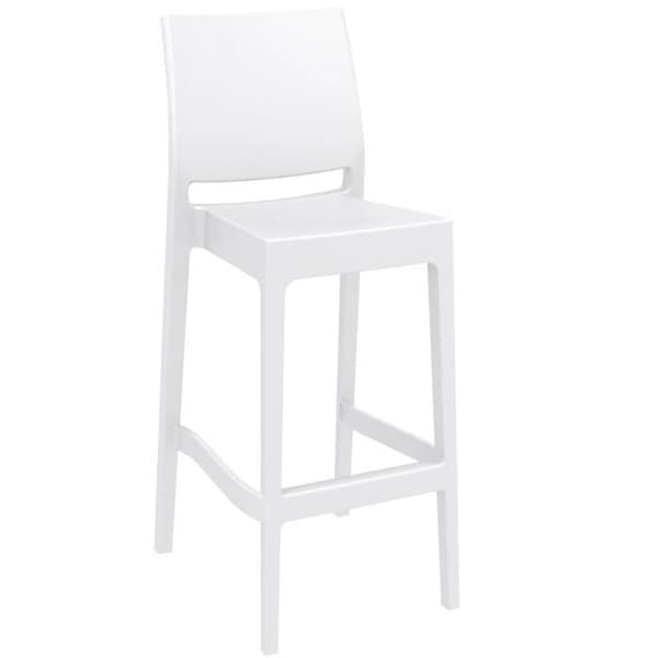 Set med 2 Barstolar - CULOZ (Vit)