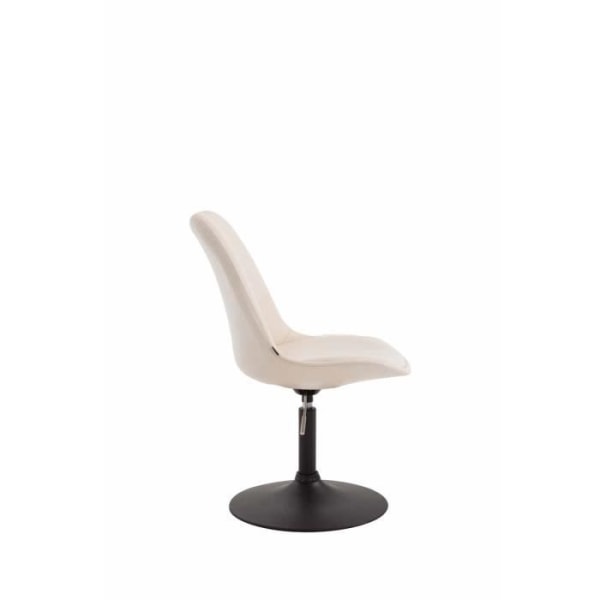 Matsalsstol - CLP - Maverick - Imiterat läder - Bekväm - Modern design Gräddsvart