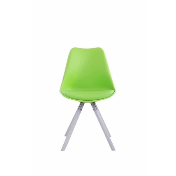 Stol Toulouse - CLP - Skandinavisk design - Syntetläder - Grön-Vit Grön-Vit