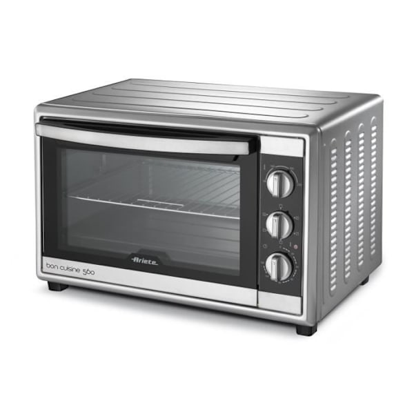 Miniugn - ARIETE - 945 - 56 liter - Timer - Variabel temperatur Svart, Silver