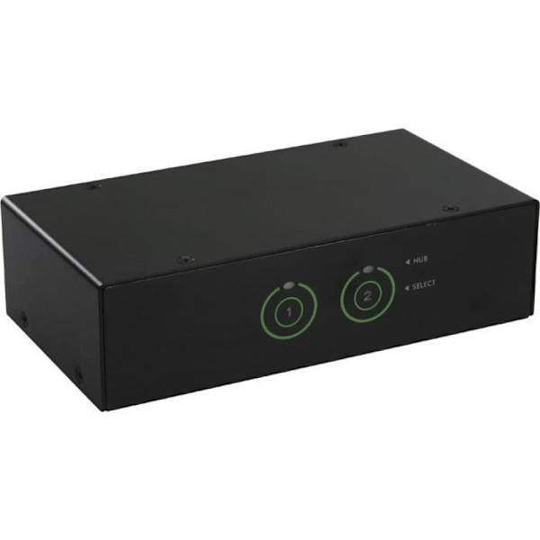 InLine® Desktop KVM Switch, 2-vägs, DVI-I, USB 3.0 Hub, med ljud