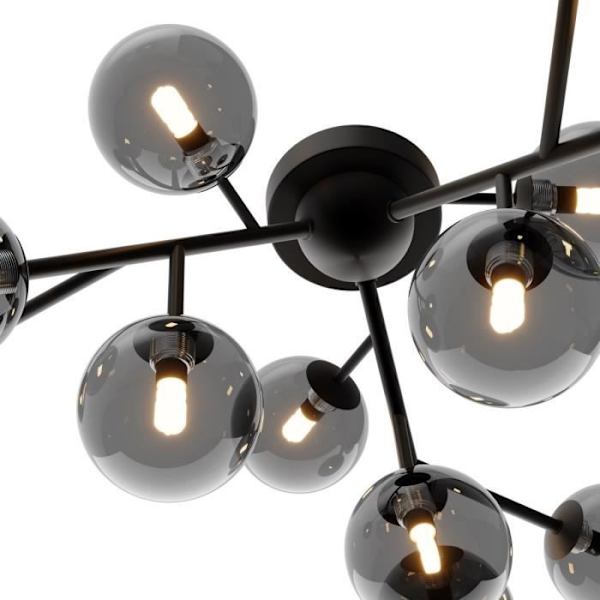 Taklampa - Maytoni - Dallas - 12 ljus - Matt svart - G9 - Modern design