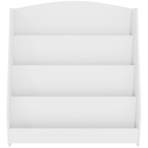 Barnbibliotek Melfa i MDF med 4 förvaringshyllor, 80 cm