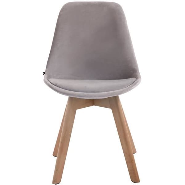 Besöksstol - CLP - Borneo V2 - Sammet - Modern design grå