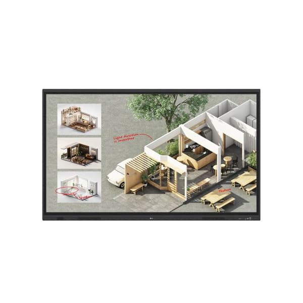 LG CreateBoard Standard 75TR3DQ Interaktiv Touchscreen Tavla 75" 4K UHD Svart