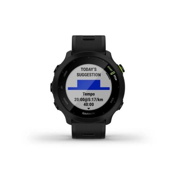 Sportansluten klocka - GARMIN - Forerunner 55 - Svart