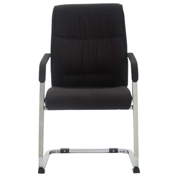 -CLP-CLP Set med 2 XXL Anubis Cantilever-stolar i tyg med armstöd-Array svart