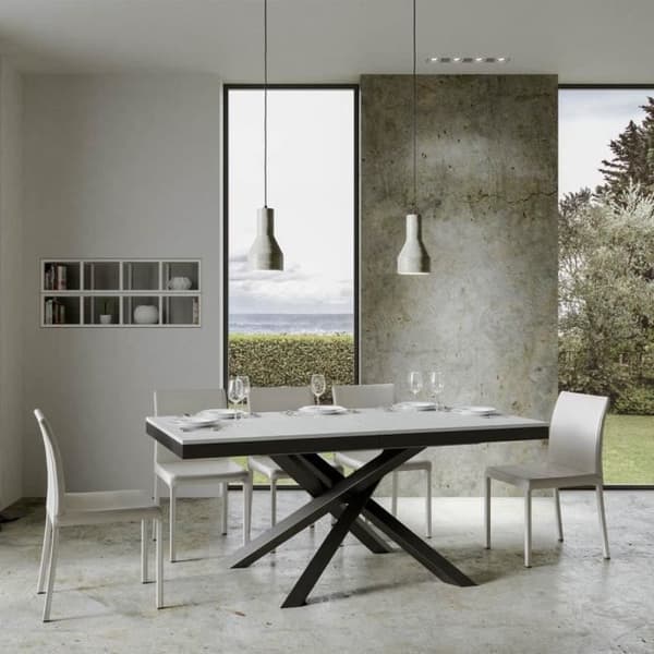 Bord - Volantis Evolution - 90x160 utdragbart till 420 cm - Vit ask Vit