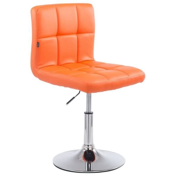 -CLP-Set med 4 loungestolar Palma V2 i justerbart och svängbart konstläder-Array orange