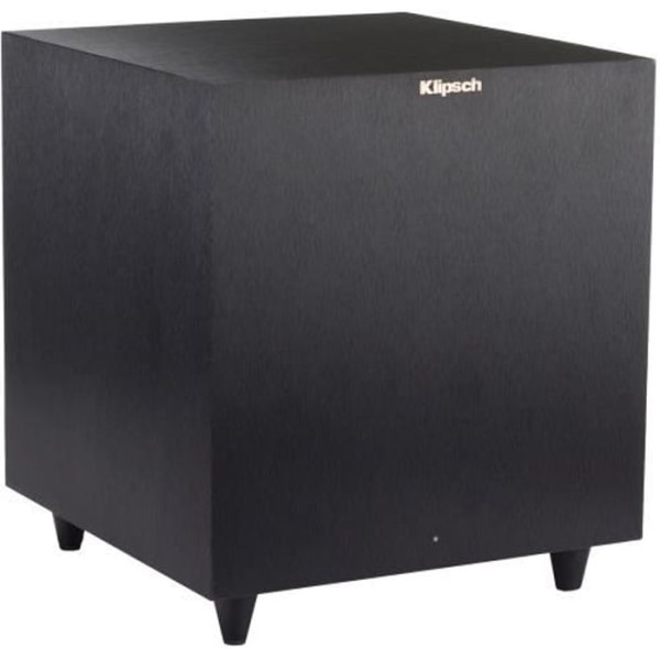 Klipsch Reference Series R-8SW svart subwoofer - 8" formsprutad grafit - integrerad förstärkare