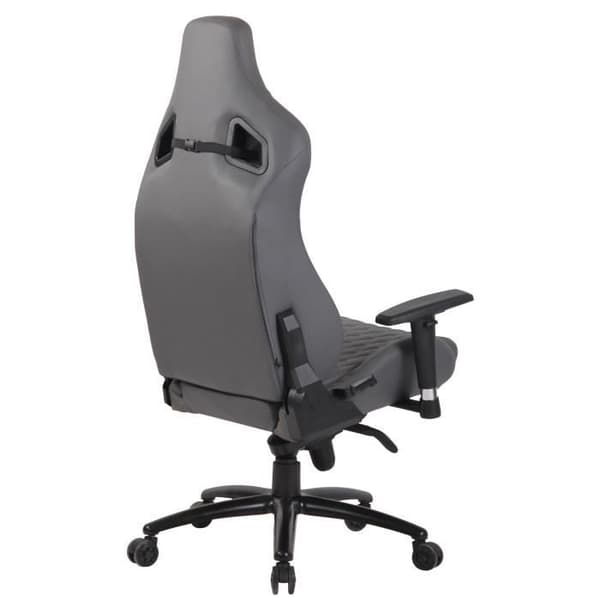 -CLP-Gamer kontorsstol Keren i äkta läder-Array grå