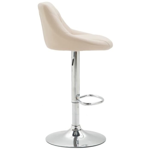 Barstol - CLP - Lazio - Imiterat läder - Kräm - Elegans - Chic Grädde