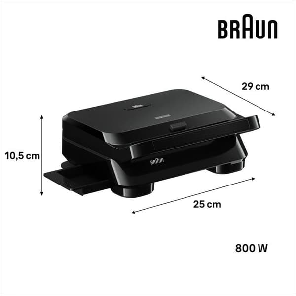 Braun Multifry 5 HF5034 6L 1700W 8 Program svart matt