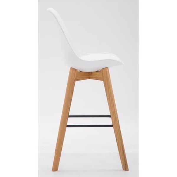 -CLP-Set med 2 barstolar Metz med sits i plast-Array Vit
