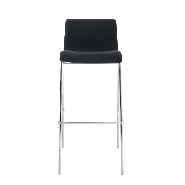 -CLP-Barstol Hover i tyg med 4-bent fot-Array svart