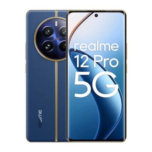 Realme 12 Pro 5G 12GB/256GB Blå (Ubåtsblå) Dubbel SIM