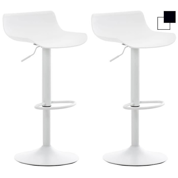 -CLP-Sats med 2 barstolar Aveiro-Array Vit