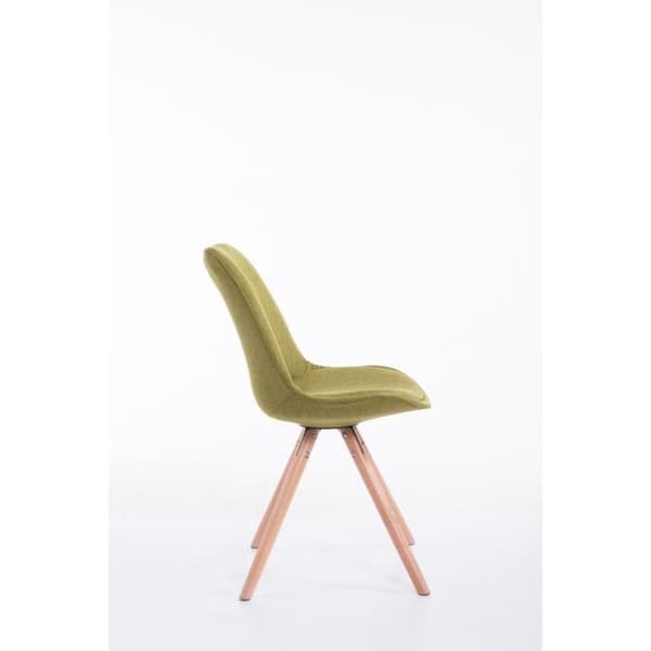 -CLP-Chaise Toulouse tyg runda ben-Array grön
