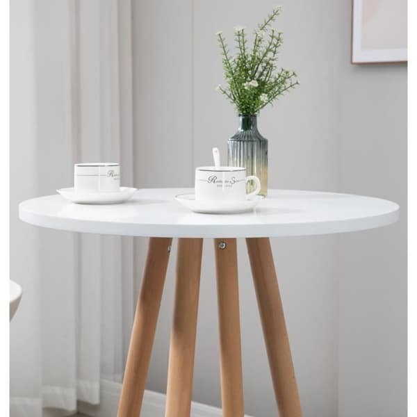 -CLP- Barbord Livia i trä-Array naturlig/vit