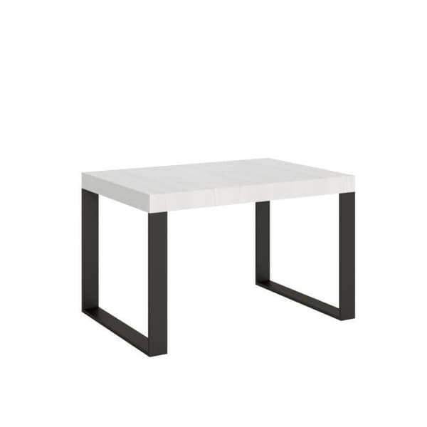 Utökningsbart bord - Tecno - Vit ask - Rektangulär - 10 personer - 90x120/224 cm Vit