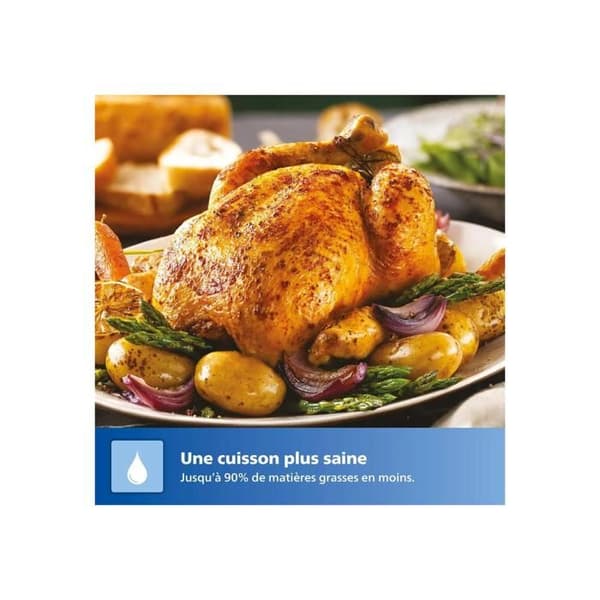 Philips Serie 3000 Luftfritös med dubbel korg vit (NA353/10) Vit