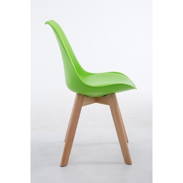 Besöksstol - CLP - Borneo V2 - Imiterat läder - Green-Nature - Modern design Grön-Natur