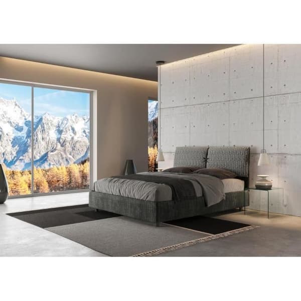 Mados säng 160x190 med resår - Giada 8 Aragona 8 - Grå - Vit - Elegans - Chic Grå