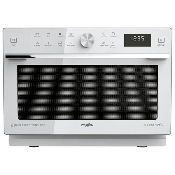 Mikrovågsugn - Whirlpool - MWSC 933 SW - Fristående - Vit färg - Mikrovågsugn