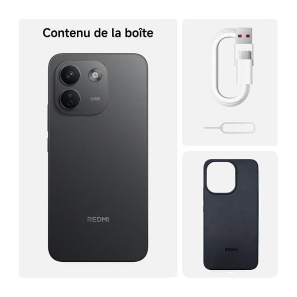 REDMI Note 17 Pro Max 5G - Smartphone - 8+512 Go - Batteri 9210 mAh - Svart
