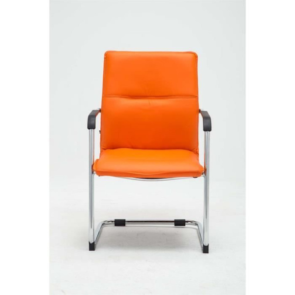 -CLP-2-pack Besöksstolar Seattle konstläder-Array orange