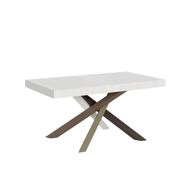 Utdragbart bord - Volantis - 90x160/420 cm - White Ash - 4/C Vit