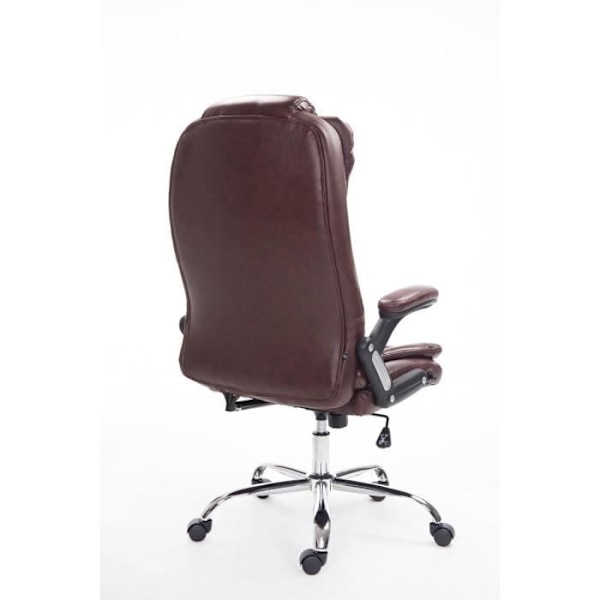 Thor kontorsfåtölj - CLP - XXL - Burgundy - Imiterat läder - Armstöd Bordeaux