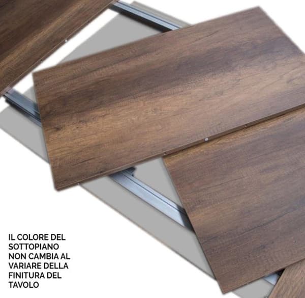 Uttökningsbord - ITAMOBY - Tecno Premium - 130/234 cm - Cement - Anthracite ben Cement