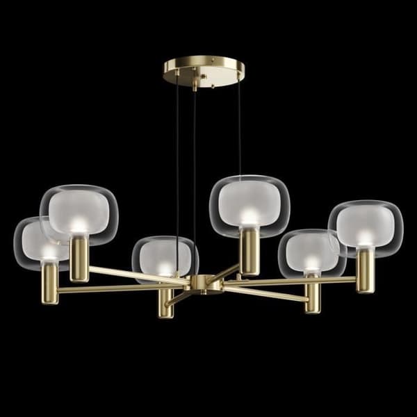 Maytoni Vision Modern Golvlampa 6 Ljus Multi Arm Guld E14