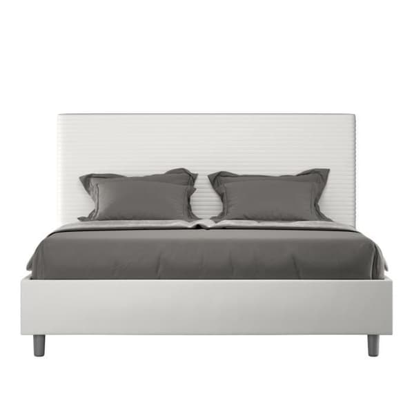 Säng - Focus - 160x200 - Lamellbotten - Elegant - Vit Vit