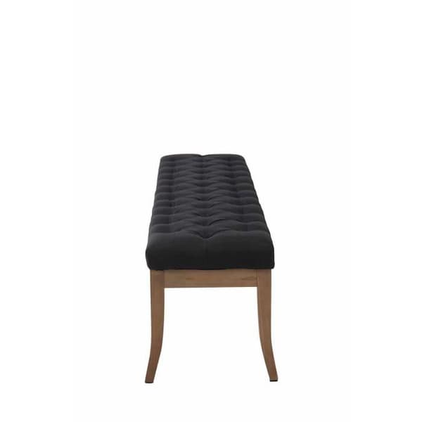 -CLP-Banc Ramses tyg fötter antik ljus-Array svart