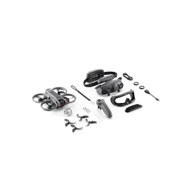 Drönare - DJI - Avata 2 - 4K-kamera - Batteritid 25 min - RC Motion 3 och Goggles 3 Grå